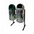 Conjunto Coleta Seletiva Com 02 Lixeiras Em Aço Inox e Tampa Em Fiberglass, 75 Litros Cada - Imagem 1