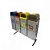 Conjunto Coleta Seletiva Com 04 Lixeiras Em Aço Inox e Tampa Em Fiberglass 50 Litros Cada - Imagem 1