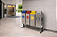Conjunto Coleta Seletiva Com 03 Lixeiras Em Aço Inox e Tampa Em Fiberglass 50 Litros Cada - Imagem 2