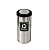 Lixeira 50 litros em aço inox com tampa flip-top colorida - Imagem 6