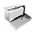Mini Toalheiro Quadrado em aço inox escovado - Imagem 2