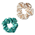 Duo de Scrunchies Scünci Wicked Emerald City Satin Scrunchies | Edição Limitada - Imagem 1