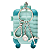 Suporte para Higienizador Bath and Body Works "PocketBac Holder" Vacay Luggage - Imagem 1