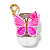 Suporte para Higienizador Bath and Body Works "PocketBac Holder" Pink Butterflies - Imagem 1