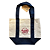 Sacola Reutilizável Trader Joe's Large Canvas Tote Bag | Cor: Azul-Marinho - Imagem 1