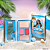 Paleta Multifuncional Glamlite Barbie x Glamlite "Sunkissed" (Blue) Complexion Kit | Sunkissed - Imagem 1