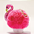Suporte para Higienizador Bath and Body Works "PocketBac Holder" Flamingo Pom - Imagem 1