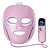Máscara Facial de LED Shark Beauty CryoGlow Red Blue & Infrared iQLED Face Mask & Under Eye Cooling | Rose Sparkle - Imagem 1