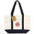 Sacola Reutilizável Trader Joe's Large Tote Shopping Bag Cotton Canvas Embroidered Bag | Cor: Azul-marinho - Imagem 1