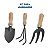 Conjunto De Ferramentas Para Jardinagem Vonder Com 3 Peças Preto Com Cabo De Madeira Original - Imagem 6