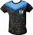 CAMISETA ESCOLA RANDOLFO - PRETO C/ AZUL - Imagem 1