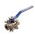 VÁLVULA ESFERA TRIPARTIDA 1.1/4 CF8 TEFLON REFORÇADO MGA - Imagem 1