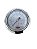 MANÔMETRO ANGULAR 100MM CAIXA INOX ROSCA 1/2 NPT 150PSI X 10KGF - Imagem 1