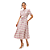 Vestido godê crepe estampado 120 cm Laura Rosa - Imagem 1