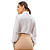 Camisa feminina plano c/ aviamento Laura Rosa - Imagem 2