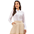 Camisa feminina tricoline c/ aviamento Laura Rosa - Imagem 1