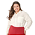 Camisa feminina ampla tricoline plus size Malwee - Imagem 1