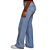Calça feminina jeans wide leg lara Fashion Girl - Imagem 2