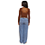 Calça feminina jeans wide leg lara Fashion Girl - Imagem 3