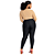 Calça feminina legging nervuras bolsos plus size Lunender - Imagem 3