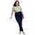 Calça feminina jeans skinny chapa barriga plus size Lunender - Imagem 3