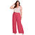 Calça feminina plus size wide leg viscose Lunender - Imagem 1
