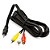 Cabo Auxiliar P2 3 Vias X Rca Áudio Video Tv box Dvd Portátil - Imagem 2