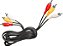 Cabo Rca 3 + 3 Rca Amarelo Branco Vermelho Tv Dvd Home Theater 1,8m - Imagem 1
