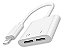 Adaptador Duplo De Fone E Carregador iPhone 11 ,7, 8, X - Imagem 1