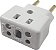 Adaptador de Tomadas Bob Esponja Benjamin 10A 20A Plug Pino Grosso - Imagem 1