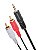 Cabo Auxiliar P2 Macho X Rca Macho Audio 1,5m - Imagem 1