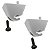 2 Presilha Suporte Quebra Sol Linha GM Chevrolet Corsa 1994/2010 - Imagem 3