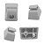 2 Presilha Suporte Quebra Sol Linha GM Chevrolet Corsa 1994/2010 - Imagem 4