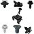 Kit 45 Peça Presilha Parafuso Do Parabarro Toyota Fielder 2003/2008 - Imagem 4