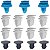 Kit 15 Presilha Grade Churrasqueira Honda Prelude 1992/1996 - Imagem 3