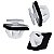 10 Presilha Moldura Friso Porta Paralama Hyundai Hb20 2012/2019 - Imagem 2