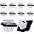 10 Presilha Moldura Friso Porta Paralama Hyundai Ix35 2010/2016 - Imagem 1