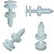Kit 20 Presilha Forro Da Porta Chevrolet GM Blazer 1994/2004 - Imagem 4