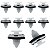 Kit 10 Presilha Friso Aerofolio Tampa Traseira Honda Crv 2007/2011 - Imagem 1
