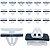 Kit 20 Presilha Moldura Paralama Jeep Compass 2016/2020 - Imagem 1
