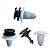 Kit 20 Pcs Presilha Coluna Soleira Volkswagen T-Cross 2018/2020 - Imagem 2