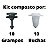 Kit 20 Pcs Presilha Coluna Soleira Volkswagen T-Cross 2018/2020 - Imagem 3
