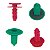 Kit Presilha Moldura Lateral Porta Traseira Fiat Novo Uno 2011/2020 - Imagem 2