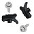 5 Presilha + Parafuso Parachoque Toyota Hilux 2004/2020 - Imagem 2