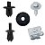 Kit 9 Pcs Grampo Presilha Parabarro Chevrolet GM Prisma 2007/2012 - Imagem 2