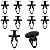 10 Presilha Parabarro Parachoque Chevrolet GM Omega 2011/2014 - Imagem 3