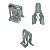 12 Presilha Metal Painel Soleira Coluna Chevrolet GM Montana 2011/2018 - Imagem 2
