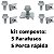 Kit 10 Pcs Parafuso Protetor Carter Renault Duster 2011/2020 - Imagem 2