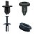 Kit 50 Presilha Parachoque Parabarro Chevrolet GM Corsa 2002/2012 - Imagem 2