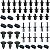 Kit 50 Presilha Parachoque Parabarro Chevrolet GM Corsa 2002/2012 - Imagem 3